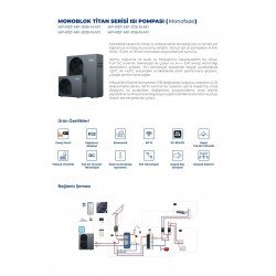 TommaTech 16kW Titan Serisi Isı Pompası(MonoFaze)