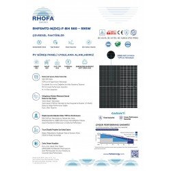590W Rhofa 35 Adet Güneş Paneli (1palet)