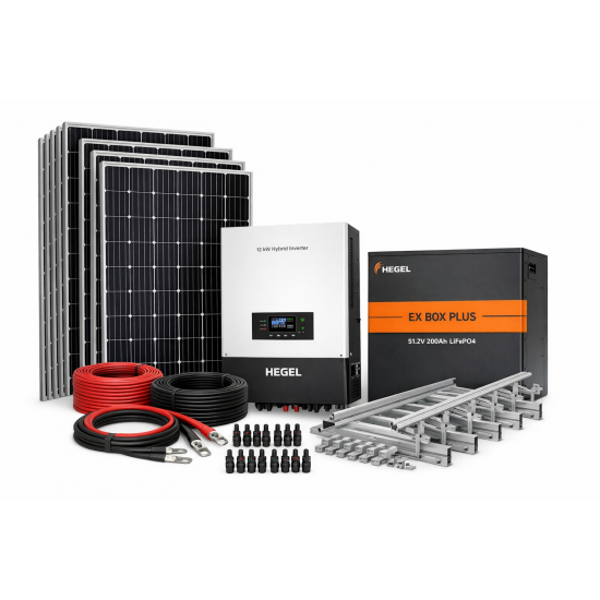 6 KW Hibrit Güneş Enerji Santrali Pv Güç: 4.7 Kw- Depolama 10.24 Kwh