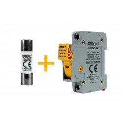 DC Sigorta + Sigorta Yuvası (16A 1000V) - 12 Adet