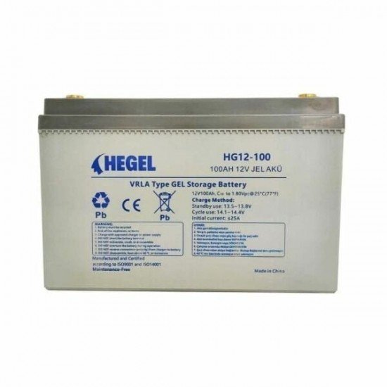 Hegel 100Ah 12V Jel Akü