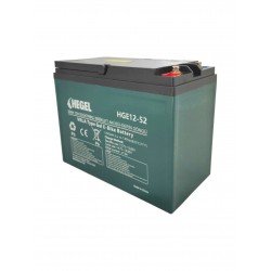 Hegel 12 Volt 52 Amper (12V 52 Ah) Jel Akü - Tekerlekli Sandalye Engelli Araç Aküsü