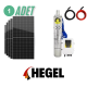 Hegel Solar Dalgıç Pompa ve Güneş Paneli Takımı 24 Volt 210w