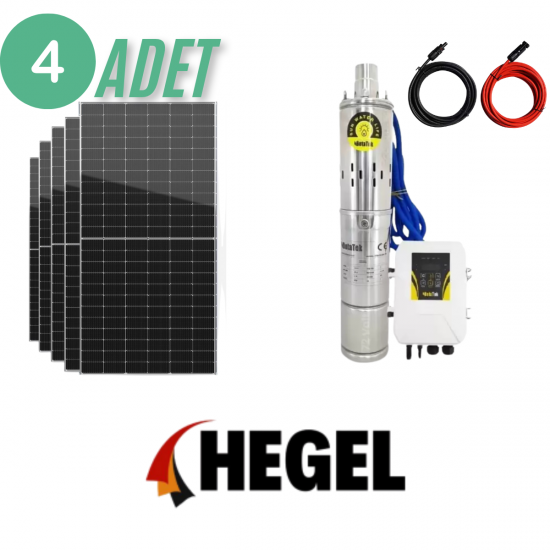 Hegel Solar Dalgıç Pompa ve Güneş Paneli Takımı 96 Volt 1300w