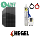 Hegel Solar Dalgıç Pompa ve Güneş Paneli Takımı 110 Volt 2200w 11 Ton