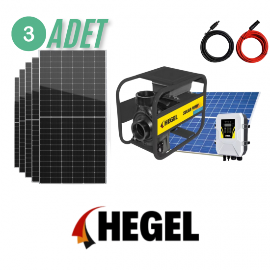 Hegel Salyangoz DC Solar Pompa Seti 72 Volt 1100 Watt 24TON/SAAT