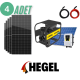 Hegel Salyangoz DC Solar Pompa Seti 110 Volt 1500 Watt 48TON/SAAT