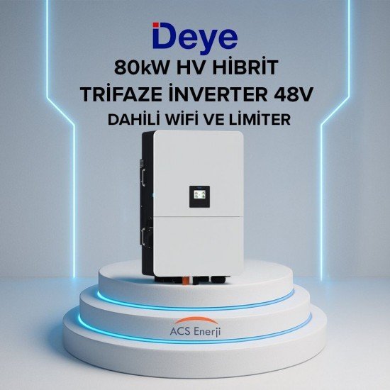 80KW HİBRİT TRİFAZE İNVERTER HV